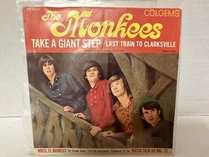 The Monkees 45 Take a Giant Step / Last Train To Clarksville Colgems Pic Sleeves - Picture 1 of 4