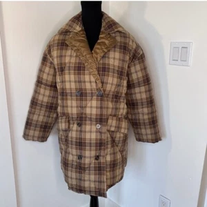 NWT Princess Polly Nyomi Brown Plaid Coat Size XS/S - Picture 1 of 13