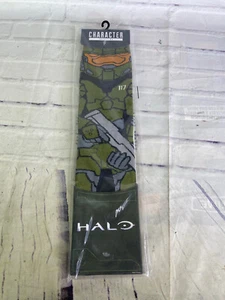 Halo Master Chief Videogame 360 Men's Novelty Crew Socks Shoe Size 8-12 NEW - Picture 1 of 6