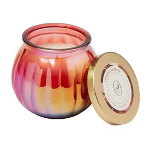 Opal House 14oz SOY CANDLE Pumpkin Apple Cinnamon Iridescent Glass Bowl - Picture 1 of 7