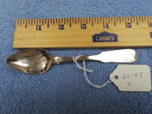 Coin Silver Tea Spoon, T. A. Davis & Co., 21-55 - Picture 1 of 5