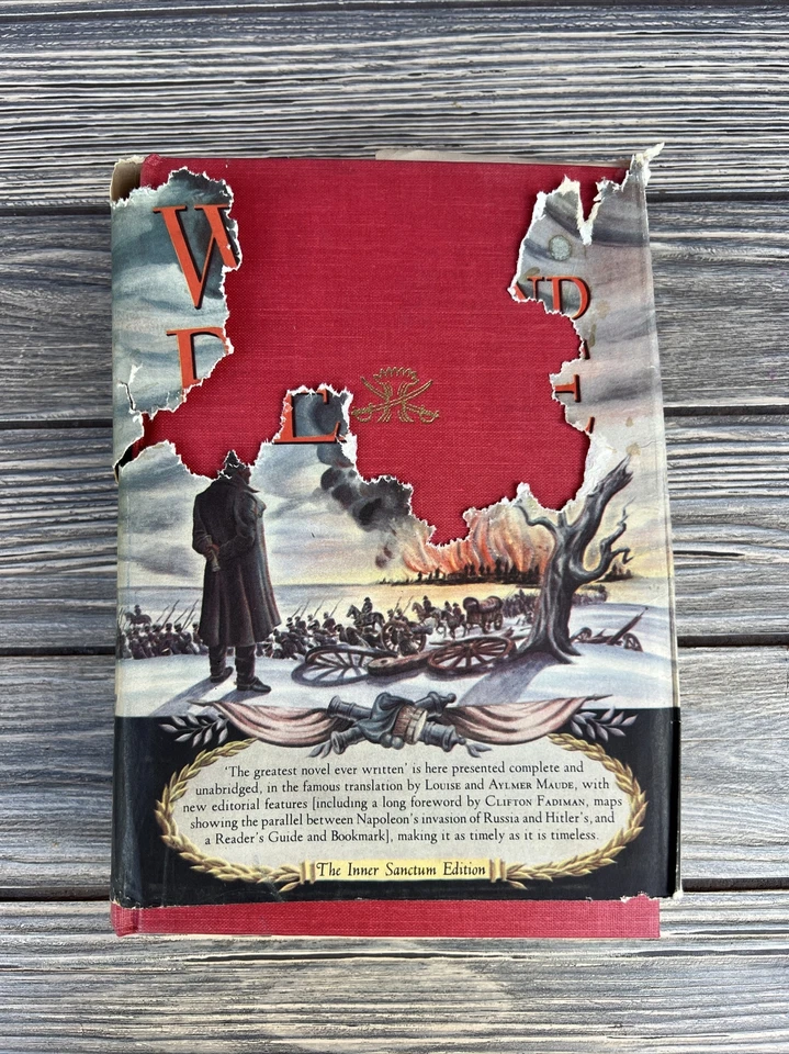 War and Peace By Leo Tolstoy Inner Sanctum Edition Hardcover 1st Edition 1942  - Image 1 of 4