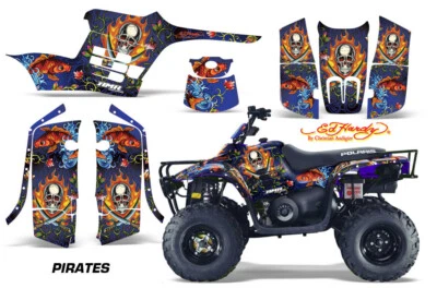 Calcomanías adhesivas gráficas ATV para Polaris Trail Boss 330 04-09 EH PIRATES U Foto 1 de 2
