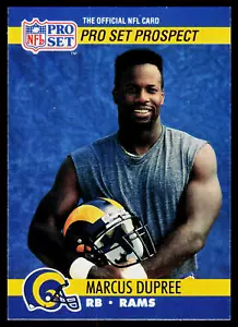 Marcus Dupree, 1990 Pro Set, #762, Los Angeles Rams, RC - Bild 1 von 2