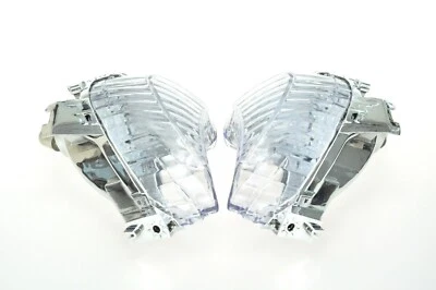 Sinais de seta dianteiros de LED lente transparente compatível com Suzuki 2008-2019 Hayabusa GSXR1300 - Imagem 1 de 4