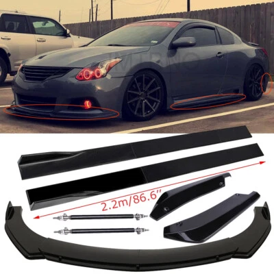 Parachoques delantero y trasero para Nissan Altima 2008-2020 alerón labial faldón lateral varilla de puntal Foto 1 de 4