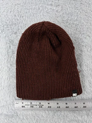 DC Shoes Beanie Toque Adult One Size Brown Double Knit Acrylic Skate Made Canada - Image 1 of 4