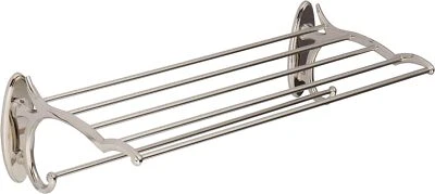 Ginger Bath Circe 24" Hotel Towel Shelf W/ Towel Bar Polished Nickel Finish - Image 1 of 2