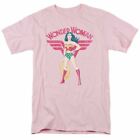 Wonder Woman Sparkle T Shirt Mens Licensed Classic DC Comic Tee Light Pink