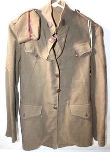 Original WWI American US Army Military 114th Regiment NJ Uniform Button Jacket - Picture 1 of 19