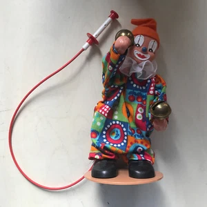 Raro batterista musicale meccanico attivato dall'aria Clown tedesco Sonni in scatola - Foto 1 di 3