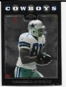 2008 Topps Chrome Football #TC76 Terrell Owens - Dallas Cowboys - Picture 1 of 1
