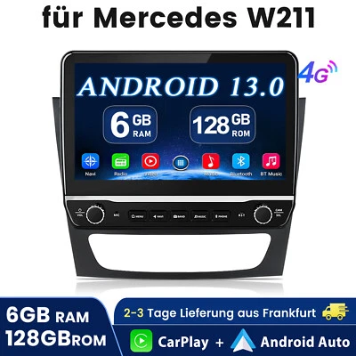 10" IPS Android 13 Autoradio DSP 4G Module GPS für Mercedes-Benz CLS-W219 E-W211 - Bild 1 von 4