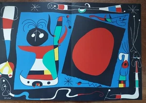Joan Miro. Original lithograph "Femme Au Miroir", 1956, signed in the plate - Picture 1 of 7