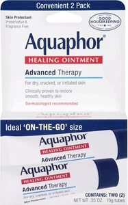 Aquaphor Healing Skin Ointment, Advanced Therapy, 2 Pack, 0.35 oz - Picture 1 of 3