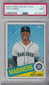 2020 Topps Silver Pack 1985 Chrome #39 KYLE LEWIS PSA 9 Mint Mariners - Picture 1 of 2