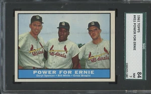 1961 Topps #451 Power for Ernie Broglio St. Louis Cardinals SGC 84 NM 7 - Picture 1 of 2