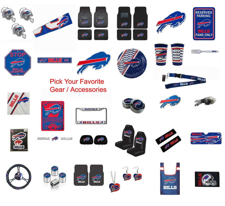 Nuevo NFL Buffalo Bills Elige tu equipo/accesorios con licencia oficial Foto 1 de 1