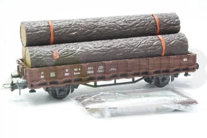 Roco 46305 vagón antivuelco con troncos SNCF pista H0 sin usar embalaje original - Imagen 1 de 5