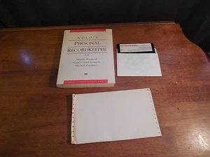 1992 NOLO'S PERSONAL RECORD KEEPER 3.0 DOS W/ MANUAL & DISK FREE SHIPPING - Picture 1 of 4