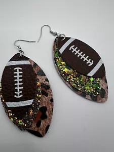 Football Earrings Superbowl - Picture 1 of 4