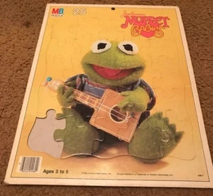 VINTAGE 1984 MUPPET BABIES KERMIT FRAME-TRAY PUZZLE - Picture 1 of 1