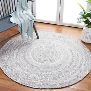 Rug 100% Cotton Natural Handmade Braided style Carpet Bohemian Living Area Rugs