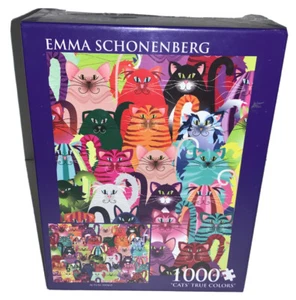 Emma Schonenberg Cats’ True Colors 1000 Piece Jigsaw Puzzle - NEW - Picture 1 of 7