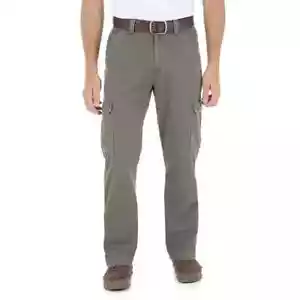 Men's Wrangler Twill Cargo Pants Thistle 42x32 NEW NWT New with Tags - Picture 1 of 3