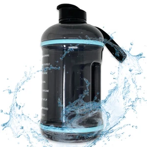 2.2L Gym Water Bottle BPA Free Large Sport Training Camping Drink Kettle Time - Picture 1 of 14