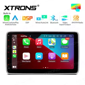 Single DIN 10.1" Linux Car Stereo Radio Car Play/Android Auto GPS Navi Head Unit - Picture 1 of 24