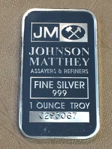 Lingotto d'argento 1 oz - Johnson Matthey - SPEDIZIONE COMBINATA #Q478 - Foto 1 di 2