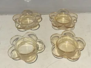 4x Portacandele Vintage anni '90 Tealight Fiore Margherita Boho Hippy Decorativi 7cm - Foto 1 di 4