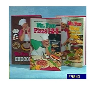 3X Mr. Food Cookbooks Simply Chocolate; Pizza 1-2-3; & Meat Table Ginsburg, Art - Picture 1 of 4