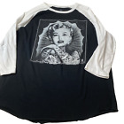 Marilyn Monroe w tattoos Red Carpet Noir Graphic t-Shirt raglan baseball tee XXL