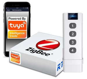 Smart-Fernbedienung Tuya ZigBee 3.0 4-Kanal 12-Szene - Bild 1 von 7