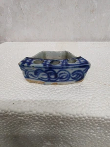 Chinese Blue and white Handmade penholder porcelain Water bowl Painting tools - Picture 1 of 9