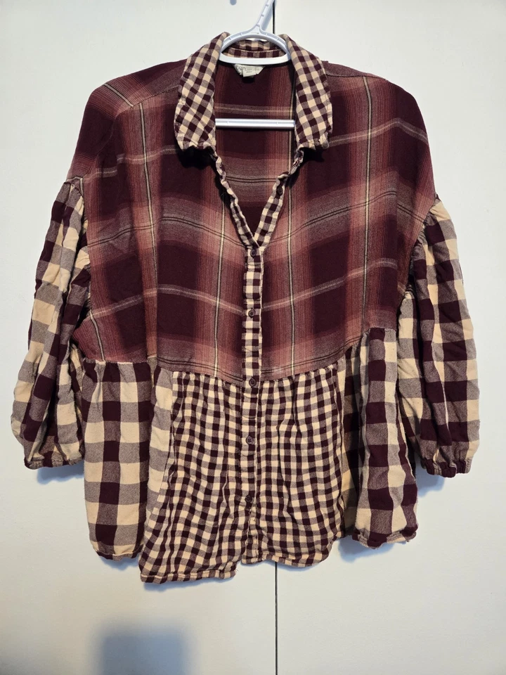 Camisa abotonada a cuadros Cato - Talla 22/24 Foto 1 de 4