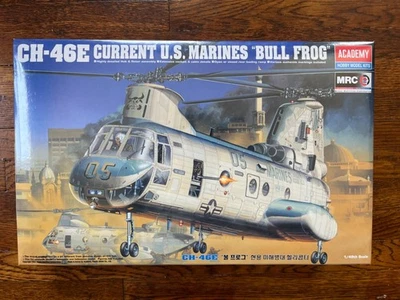 1/48 Academy CH-46E Current U.S. Marines Bull Frog SEALED Modern Helicopter Kit - Image 1 of 4