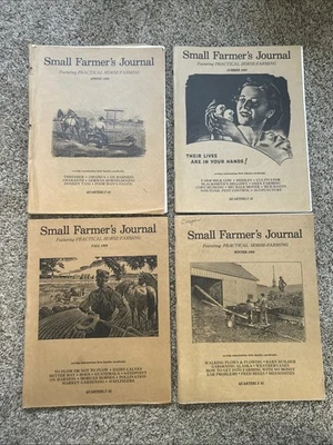 Small Farmer's Journal 1989 All 4 Issues - Livestock Crops Horses Farming - Image 1 of 2