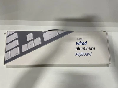 Matias Wired Aluminum Keyboard White Apple + PBT Ergonomic Mouse USB-C Mac - Image 1 of 2