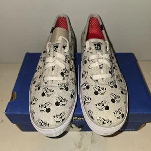 Disney Minnie Mouse Keds Triple Jersey Gray Size 8M - Picture 1 of 6