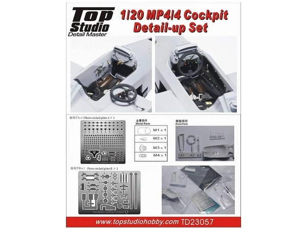 McLaren MP4/4 Honda - Cockpit Detail-up Set - Top Studio TD23057 skala 1/20 - Immagine 1 di 4