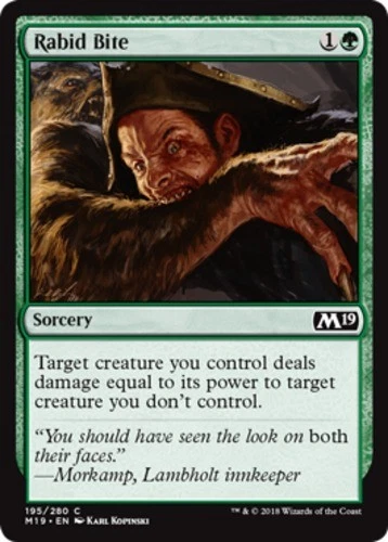 x1 Rabid Bite - Core Set 2019 (M19) - NM - MTG - Image 1 of 1