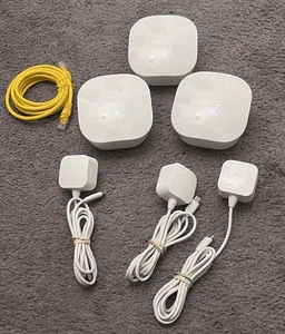 Eero Dual Band Mesh Wi-Fi Router Signal Extender 3-Pack Network System J010001 - Picture 1 of 8