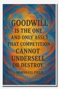 Goodwill can’t be beaten by rivals – Marshall Field Poster - Imagen 1 de 1