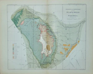 [MAP] Geological Sketch Map of the Black Hills of Dakota (1898) - Bild 1 von 1