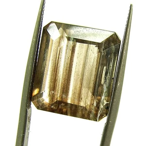 Pietra preziosa sfusa scapolite marrone naturale 9,20 ct taglio smeraldo filo avvolgente pietra-28037 - Foto 1 di 2