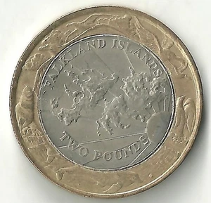 Falkland Islands  2 Pounds 2004 30th anniversary Falkland currency (KM#137) - Picture 1 of 4