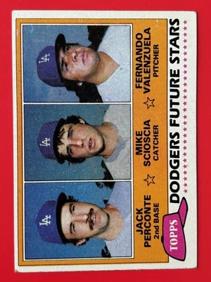 1981 Topps #302 - Fernando Valenzuela Mike Scioscia Dodgers Muito Bom a Muito Bom-Ex - Imagem 1 de 4